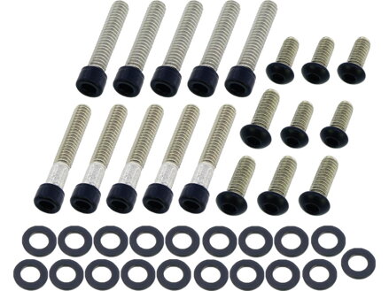 Primary Cover Screw Kit For Touring Satin Black Powder Coated