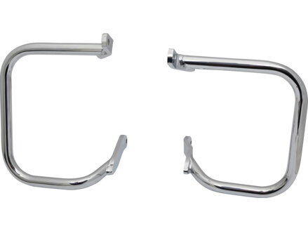 Rear Saddlebag Guards Chrome