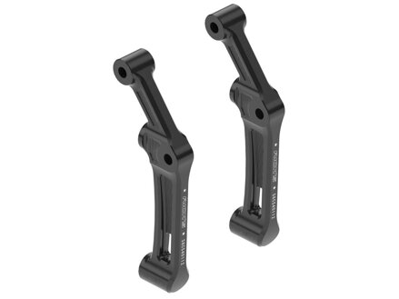 Club Style Radial Brake Caliper Adapter For 292 and 300 mm (spacers included) rotors Gloss Black Anodized Dual Disc Front