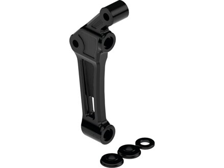 Club Style Radial Brake Caliper Adapter For 330 mm rotor Gloss Black Anodized Single Disc Front