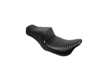 Tailwhip Seat Pleated, Driver Seating: 12.5" Wide, Passenger Seating: 7.5" Wide Black Vinyl