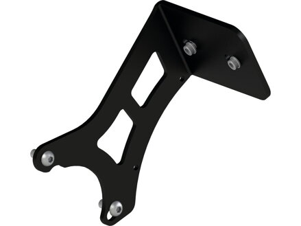 Medium Pro Side Mount License Plate Bracket Black Satin