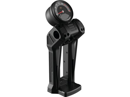 Club Style Pullback Riser Kit for Top Mount Round Speedometer 10" Height, 1 1/4" Clamp Diameter Black Anodized