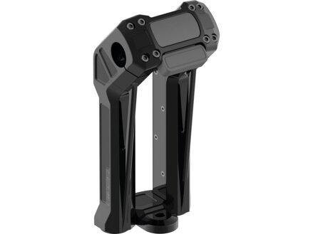 Club Style Pullback Riser Kit for Digital Speedometer 7" Height, 1 1/4" Clamp Diameter Black Anodized