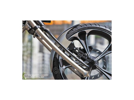 Front Steel Fender Shorty, For 21" Wheel, 130mm Tire Raw