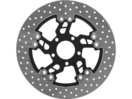 Round 292 mm Floated Brake Disc Big Speed Black Satin Rear