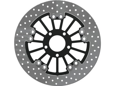 Round 292 mm Floated Brake Disc Spoke Polished Rear