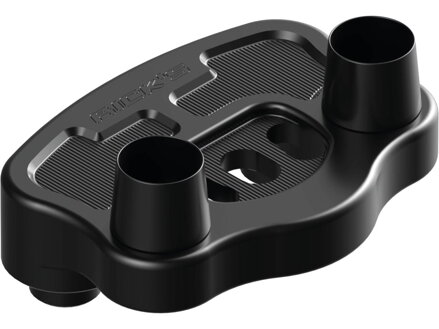 Reduced Reach Universal Riser Relocation Plate 40 mm Offset Black Anodized