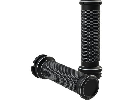 SP-S Grips SP-S Grip Toppers with Thunderbike Logo Bi-Color Satin 1" Throttle Cables