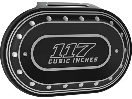 Drilled 117 Oval Airbox Air Cleaner Cover Bi-Color Anodized