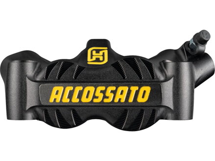 Radial Monobloc Brake Calipers Sintered Pads Anodized Black Yellow Forged Aluminium Front Right