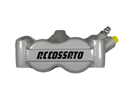 Radial Monobloc Brake Calipers Carbon Ceramic Pads Silver Forged Aluminium Front Right
