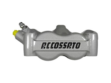 Radial Monobloc Brake Calipers Sintered Pads Silver Forged Aluminium Front Left
