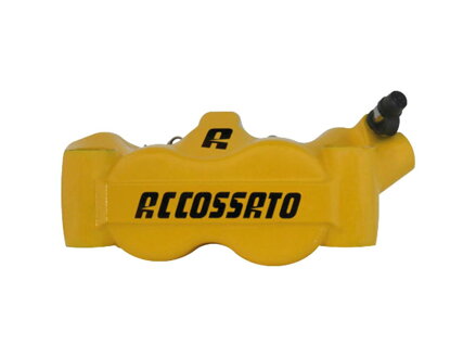 Radial Monobloc Brake Calipers Carbon Ceramic Pads Yellow Forged Aluminium Front Right