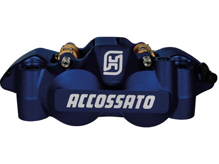 Organic Pads Blue Anodized Forged Aluminium Front Right