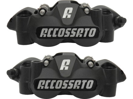 Sintered Pads Black Anodized Forged Aluminium Front Left Right