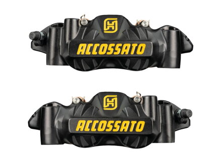 Carbon Ceramic Pads Black Yellow Anodized Forged Aluminium Front Left Right