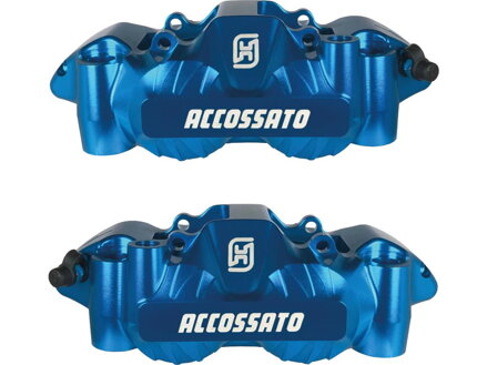 Sintered Pads Anodized Turquoise Forged Aluminium Front Left Right