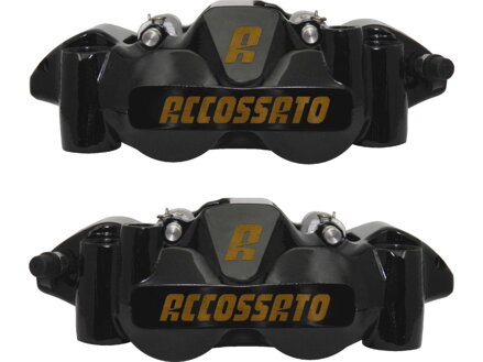 Carbon Ceramic Pads Black Powdwer Coated Forged Aluminium Front Left Right