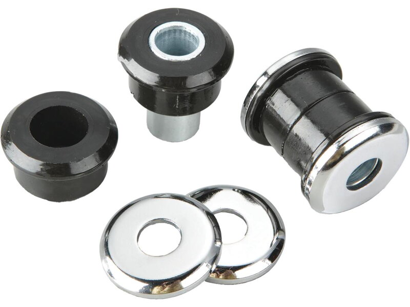 Handlebar Damper Kit Chrome Cup Washers Chrome