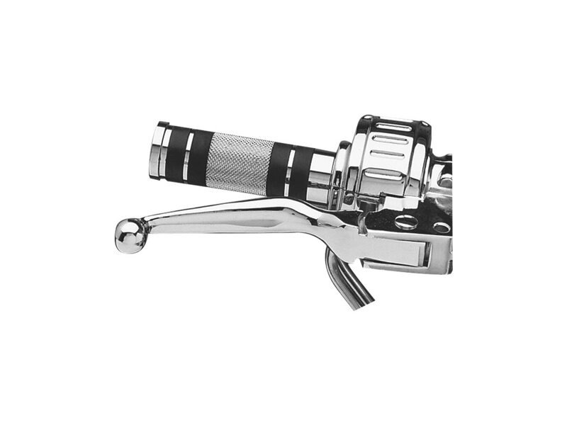 Knurled Grips Chrome 1" Throttle Cables