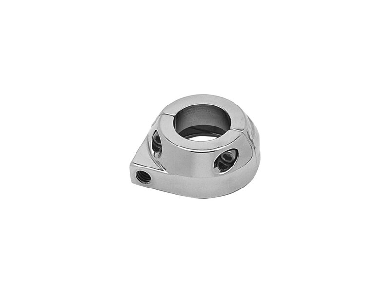 Custom Throttle Clamp Tapered Style Chrome 1" Single Cable