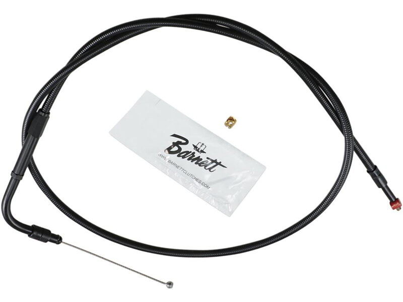Stealth Series Throttle Cable 90 ° Black Vinyl All Black 28"
