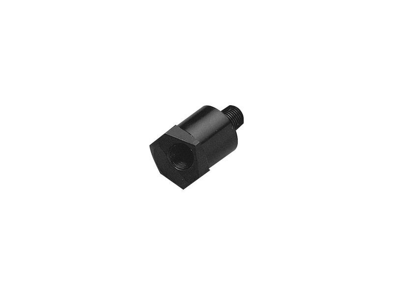 Single Oil Pressure Gauge Adapters and Fittings for Late-Model Big Twins Black