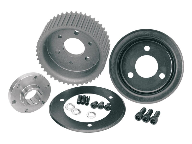 Front Belt Drive Pulley for BDL Belt Drives Aluminium Anodized 1 5/8" 45 teeth