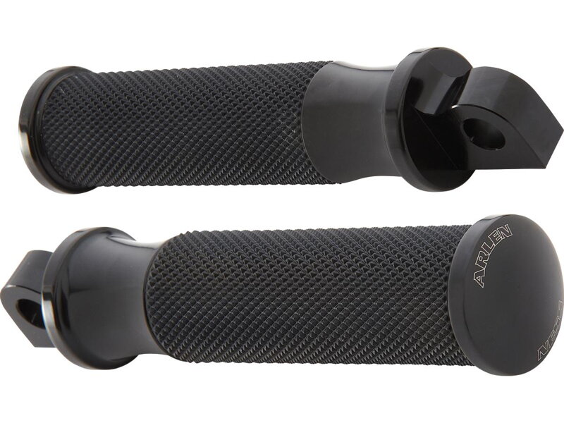 Smooth Footpegs Black, Anodized
