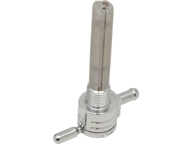 3/8" NPT Fuel Valve Straight Outlet Chrome