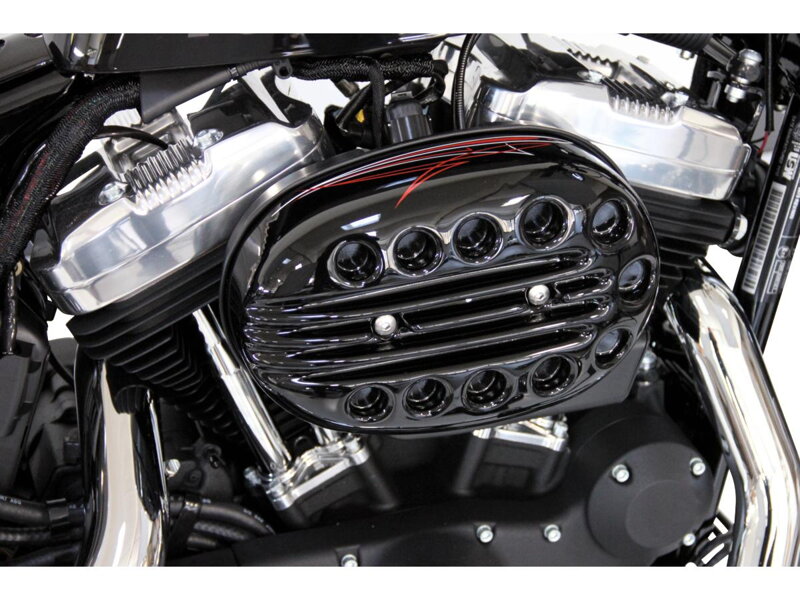 Slotted Air Filter Cover Gloss Black