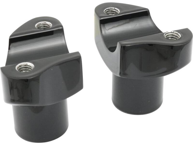 Straight Forged 2 Risers Black Powder Coated 1"