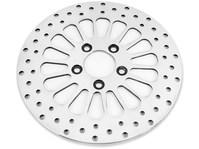 Super Spoke Brake Rotor Stainless Steel Polished 11,8" Rear