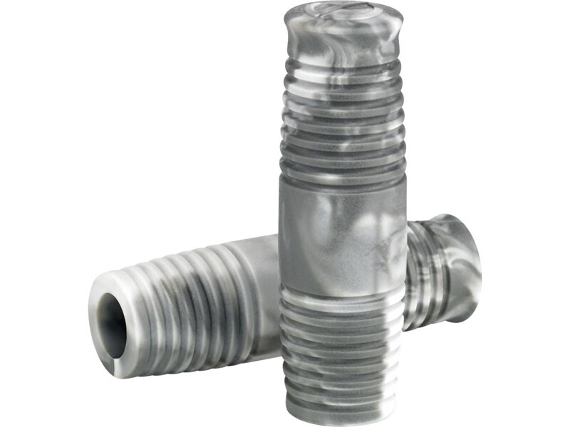 Cole Foster Grips Antique Gray Marble 1" Throttle By Wire Throttle Cables