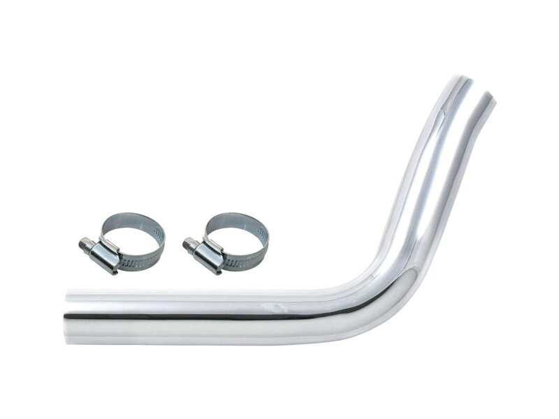 Paughco Exhaust Heat Shields Rear, Drag Pipes, Paughco Exhaust 724C40 Chrome