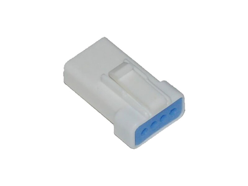 JST Series Connector with Wire Seal 4-Position Receptacle White