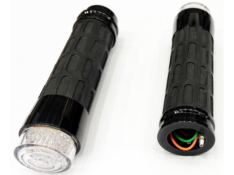 RBS Softtouch Grip Set Black LED Flasher