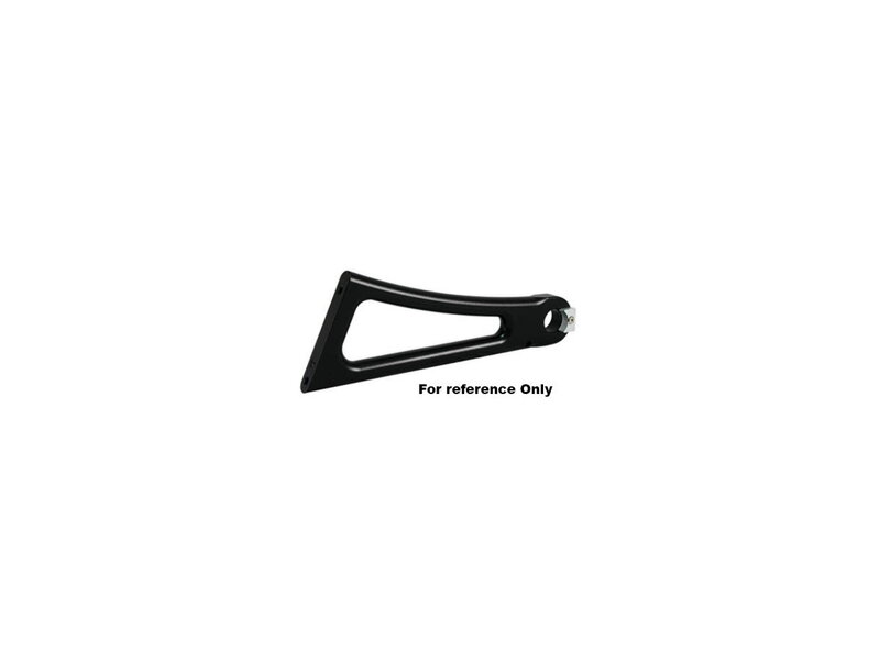 Axle Mount Side Mount License Plate Bracket For 1" Axles Black