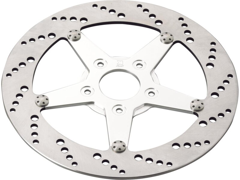 Drilled Brake Rotor Aluminium Stainless Steel 11,5" Rear Left