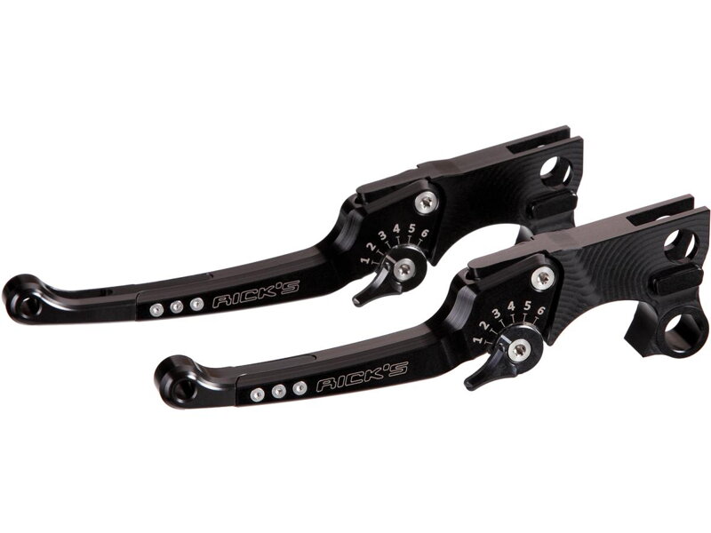 Good Guys Adjustable Brake and Clutch Lever Kit Black Anodized Cable Clutch