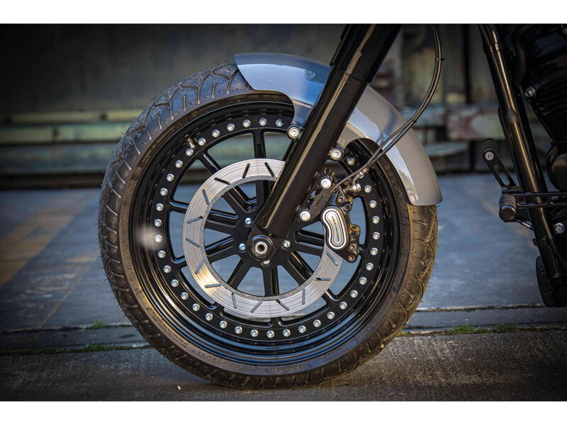 Steel Front Fender for Softail Models Long Version for Slim, Deluxe, Heritage Raw 16"
