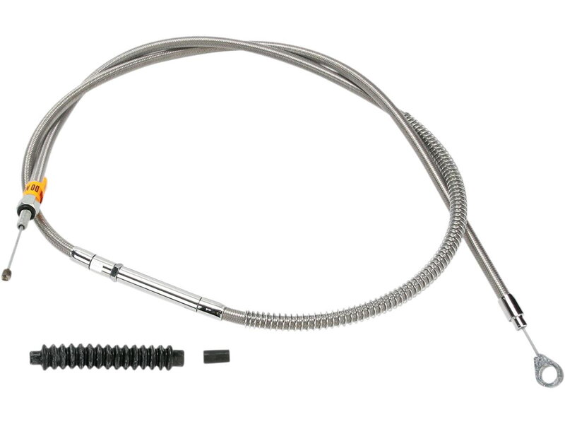 Stainless Braided Clutch Cable Stainless Steel Clear Coated 70"