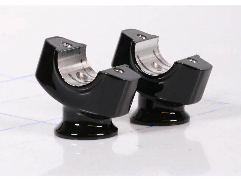 Flat Riser for Breakout Models Angled, Height 50,8 mm Gloss Black Powder Coated 1 1/4"