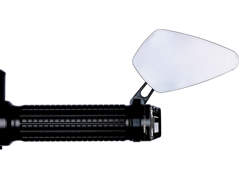 mo.view blade Bar End Mirror Black, Anodized