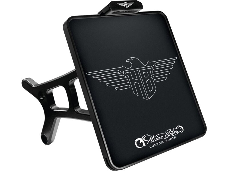 Side Mount License Plate Kit Italy specification 177x177mm Black Anodized