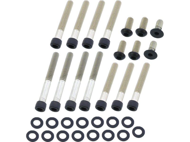 Primary Cover Screw Kit For Sportster Satin Black Powder Coated
