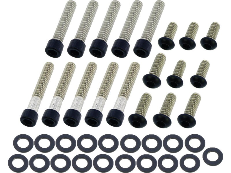 Primary Cover Screw Kit For Touring Satin Black Powder Coated