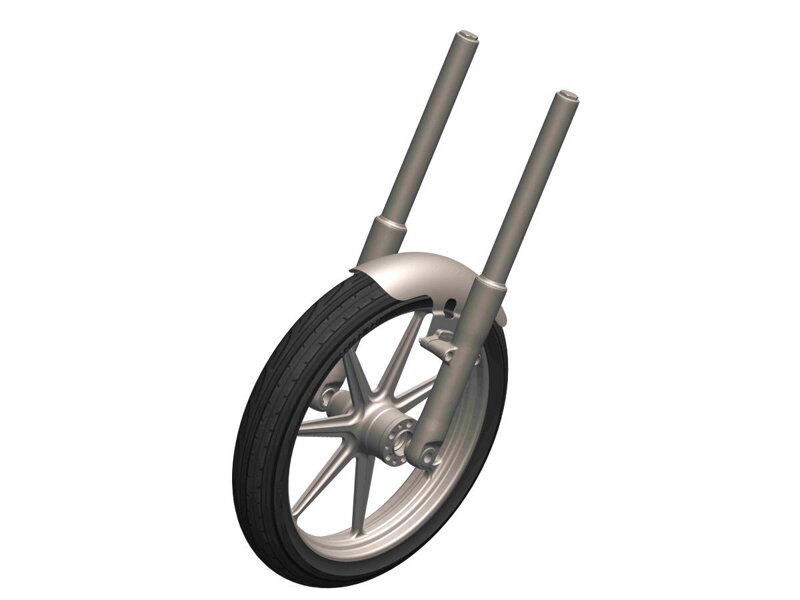 Steel Front Fender for Softail Models For Fat Boy Raw 21"