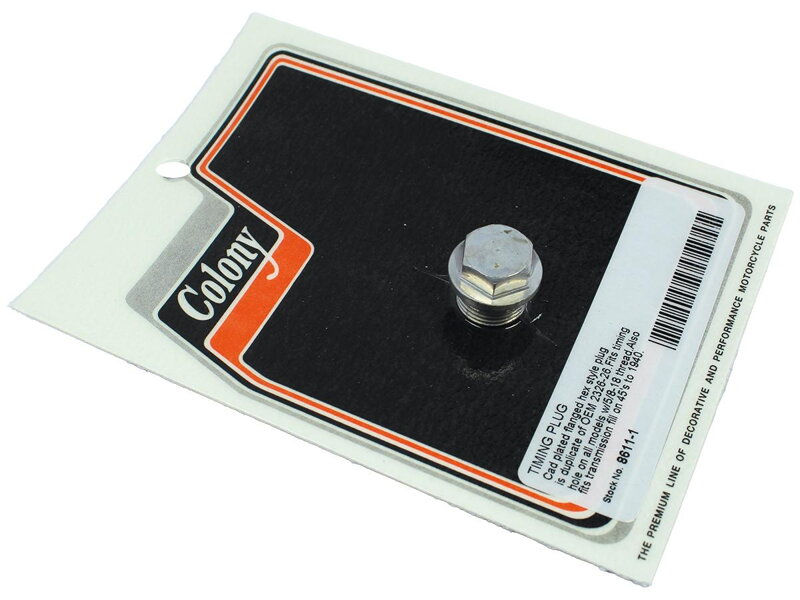 Oil Tank Drain Plug Plug only Cadmium Plated 1/2"-20 UNF